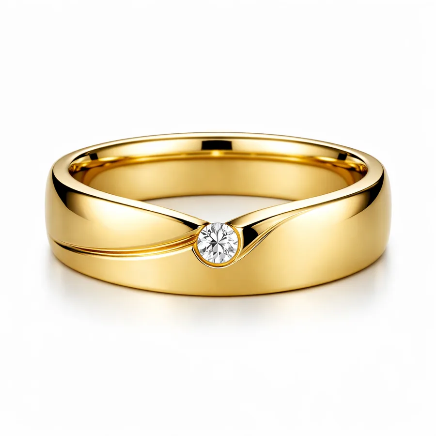 18K gold diamond ring for men - made for retailers worldwide