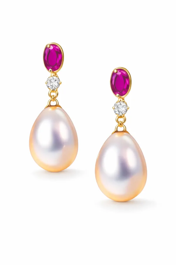 18K gold diamond earrings - available for custom bulk orders
