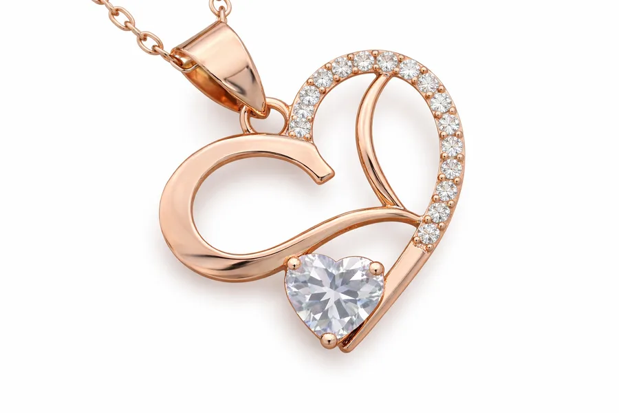 18K gold diamond pendant - made for retailers worldwide