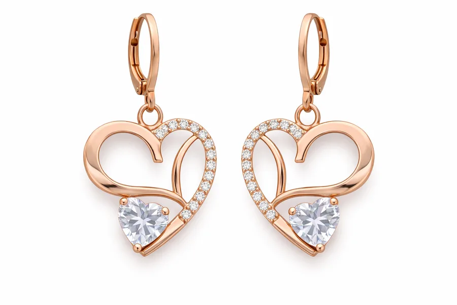 18K gold earrings - designed for global jewelry brands