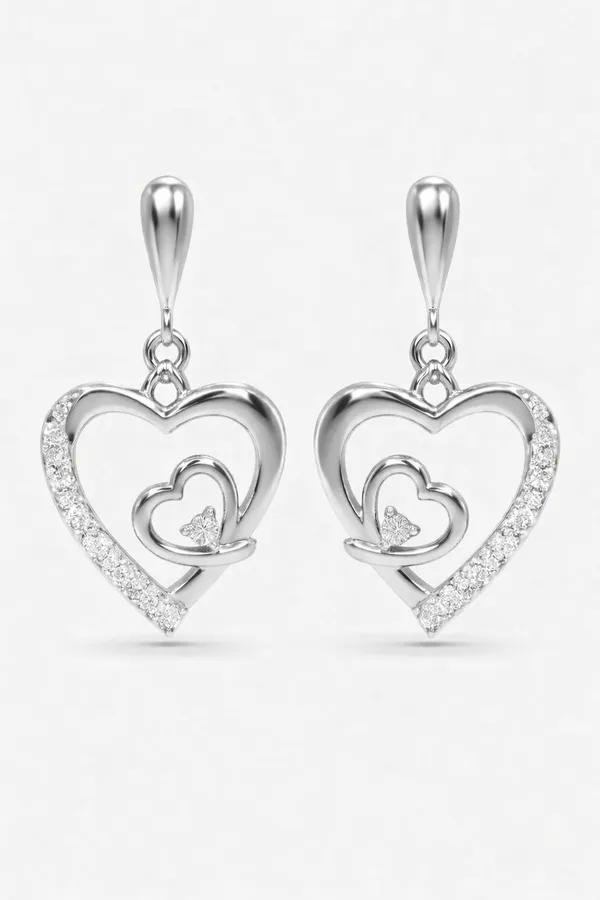 925 silver CZ earrings - precision made by skilled artisans