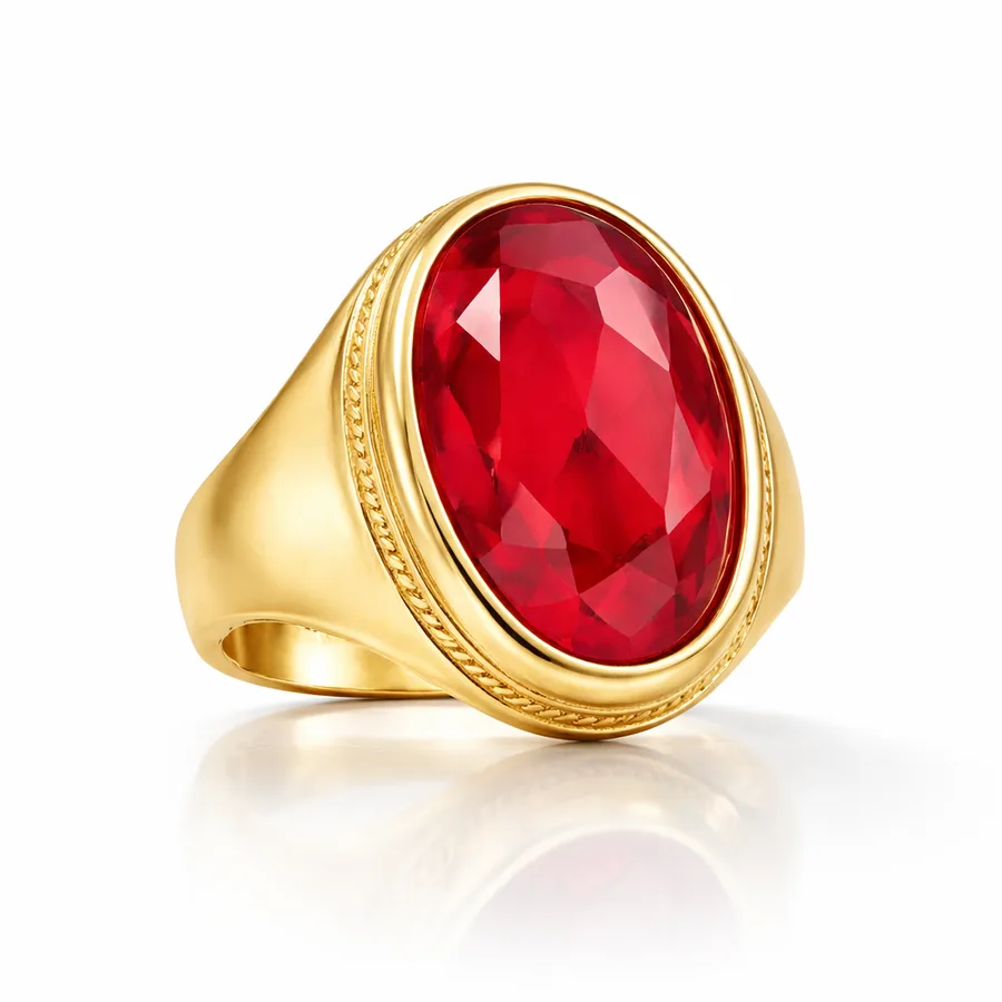 Plated ring - quality assured jewelry piece