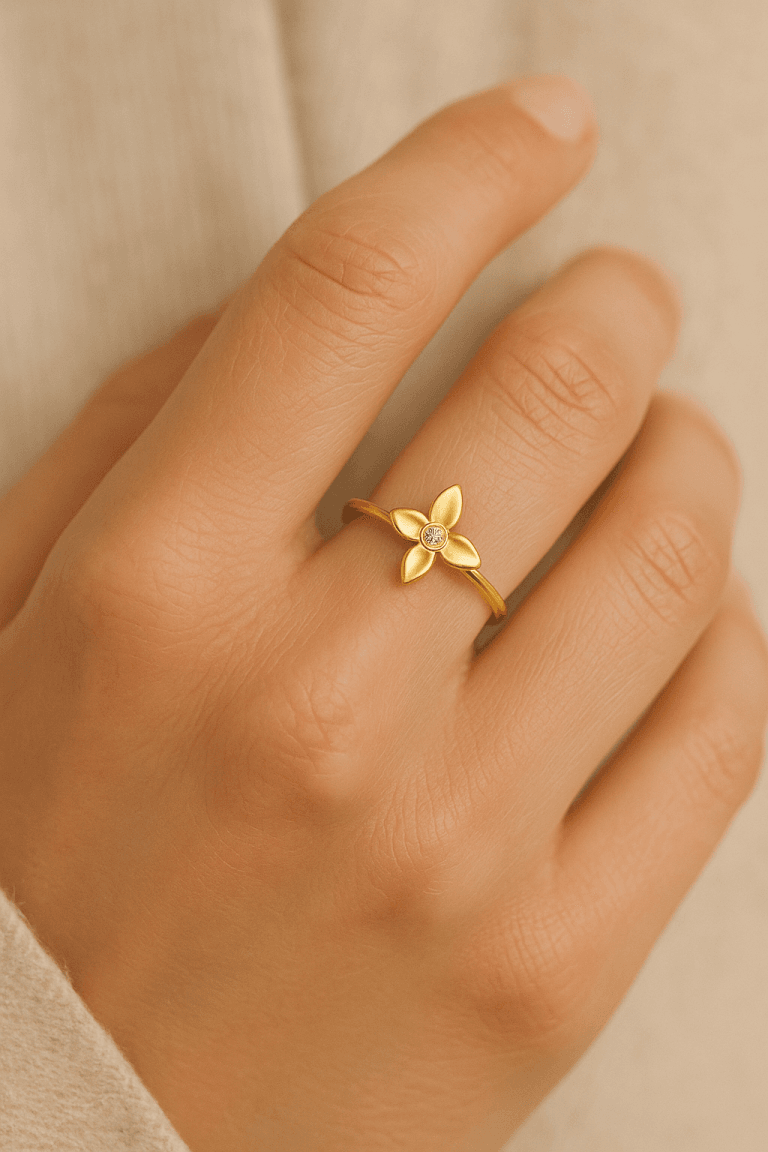 Flower Gold Ring