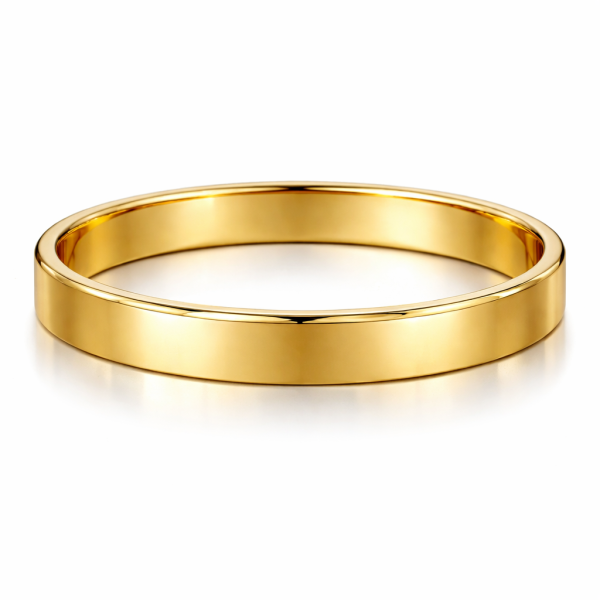 18k Yellow Gold Men's Bangle Jewelry