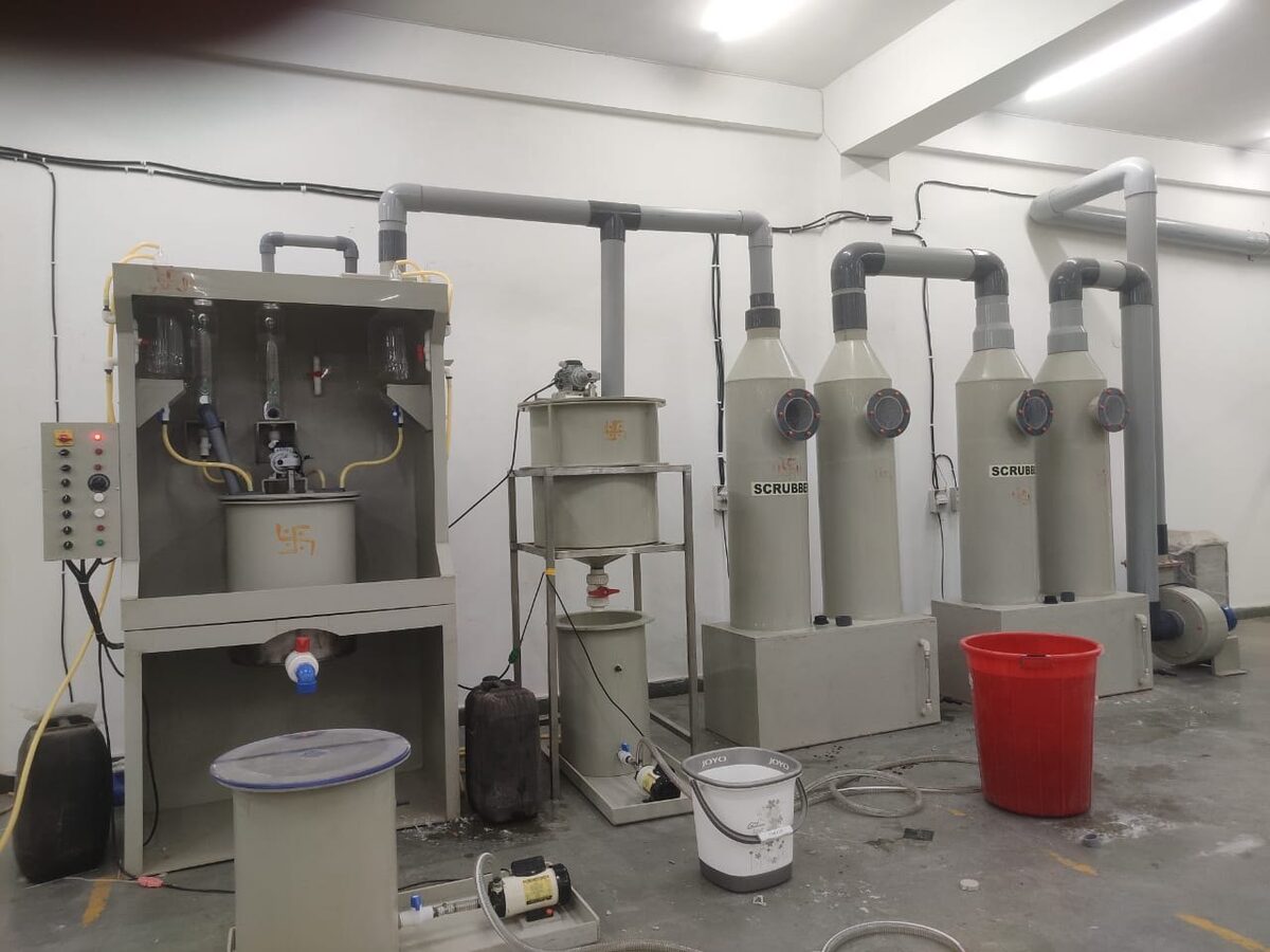 Precious metal recycling plant