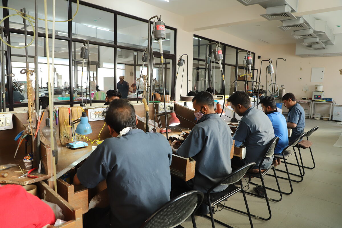 Quality control documentation and inspection team at Pukhraj Gems