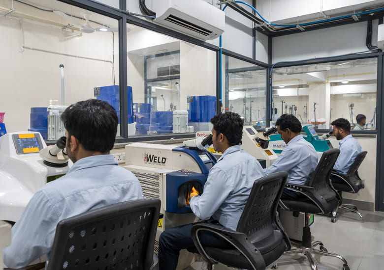 Gemstone cutting facility