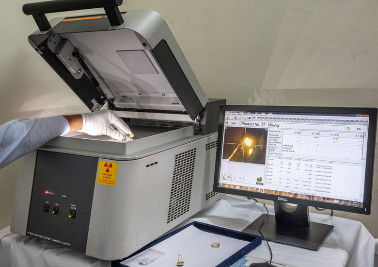 Fisher XRF testing machine